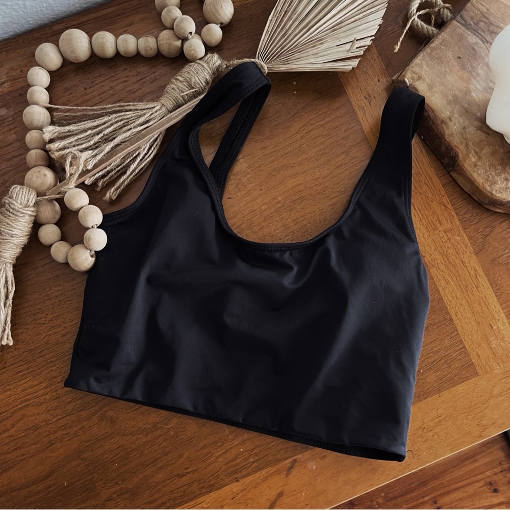 TANK STYLE BLACK BIKINI TOP #0345